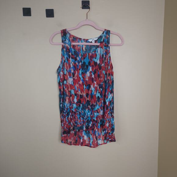 Jack Abstract Print Sleeveless Tunic Blouse Size S - Picture 1 of 9